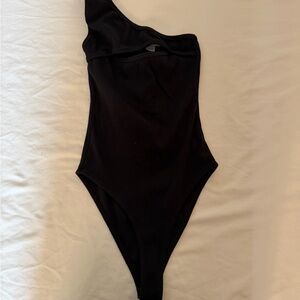 Women Black One Shoulder One Piece